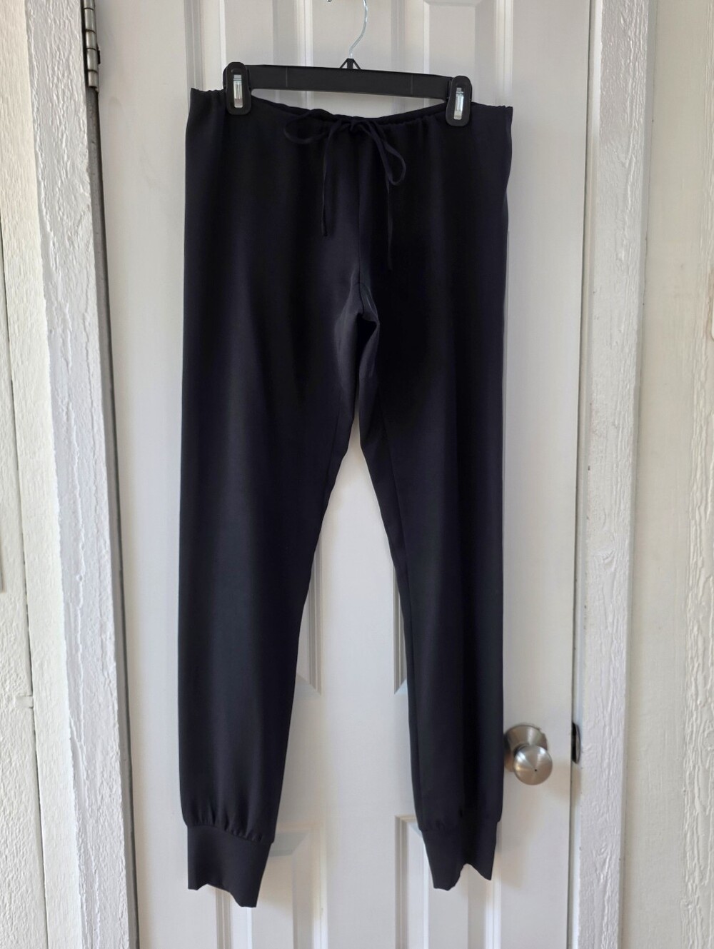 INTERMIX Ian Black Drawstring Jogger Pants, Sz Small